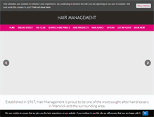 Tablet Screenshot of hairmanagement.co.uk